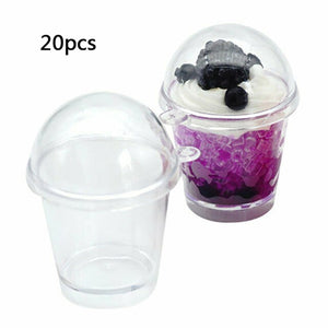 20Pcs mini Frappuccino Cup Cake Ice Cream decora Cups featival wedding Birthday party accessories