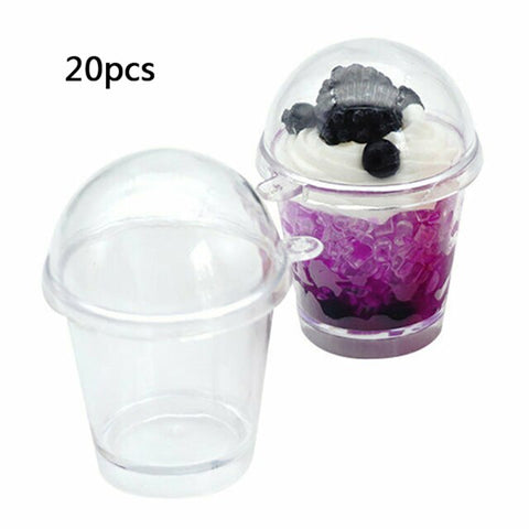 20Pcs mini Frappuccino Cup Cake Ice Cream decora Cups featival wedding Birthday party accessories