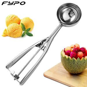 Ice Cream Scoop ,Stainless Steel Cookie Scoops with Trigger Release, Spherical Scoops for Mashed Potatoes kitchen Accessories