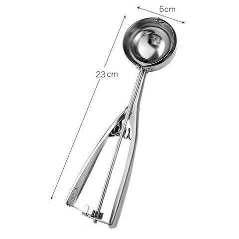 Ice Cream Scoop ,Stainless Steel Cookie Scoops with Trigger Release, Spherical Scoops for Mashed Potatoes kitchen Accessories