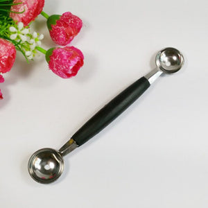 1 Pcs Double-End Multi Function Fruit Spoon Stainless Steel  Melon Baller Carving Knife Ice Cream Scoop Spoon