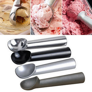 Ice Cream Scoop Kitchen Deluxe Metal Non-Stick Anti-Freeze Ice Cream Scoops Spoon 180mm Long