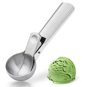 Stainless steel spoon kitchen ice cream mashed potatoes watermelon yogurt cookies Anti-freeze handle scoop kitchen accessories