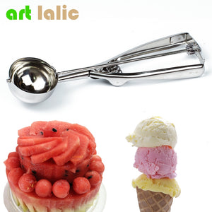 5cm Stainless Steel IceCream Mash Potato Scoop Ice Cream Stacks Spoon Kitchen Tool Middle Ice Cream Tool Kitchen Accessories